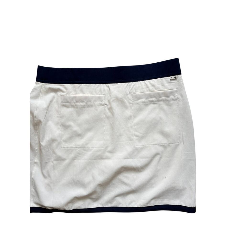 Belyn Key Women’s Golf Tennis Skirt White Navy Size Medium - Picture 2 of 6